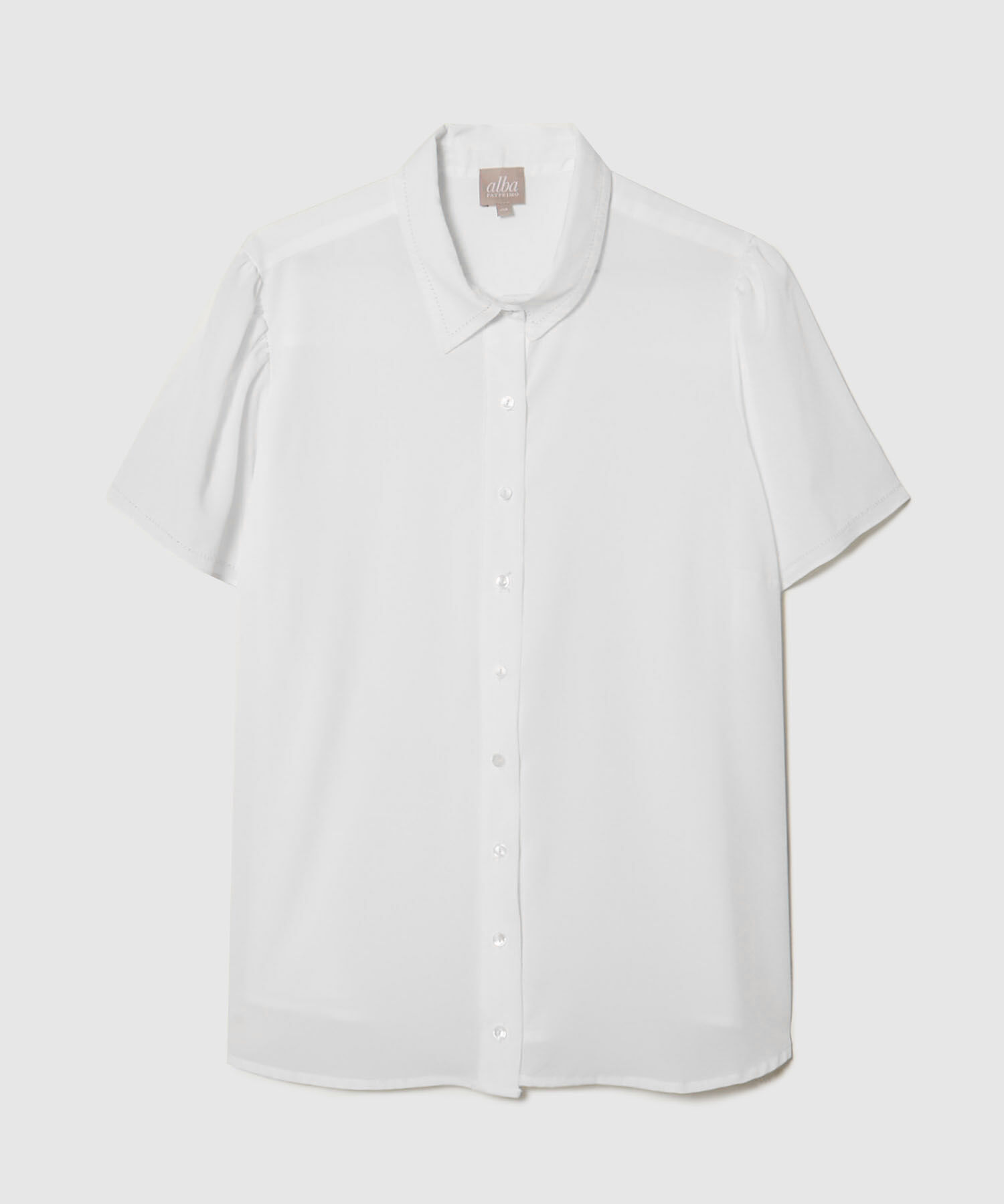 Camisa Unicolor Con Randado