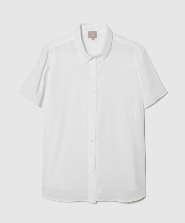 Camisa Unicolor Con Randado