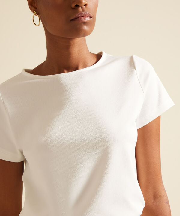 Camiseta Manga Corta Cuello Redondo Unicolor image number null