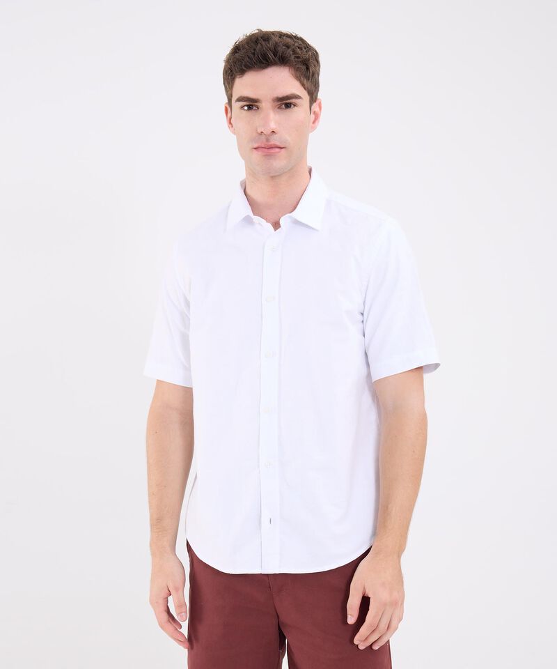 Camisa Oxford Manga Corta