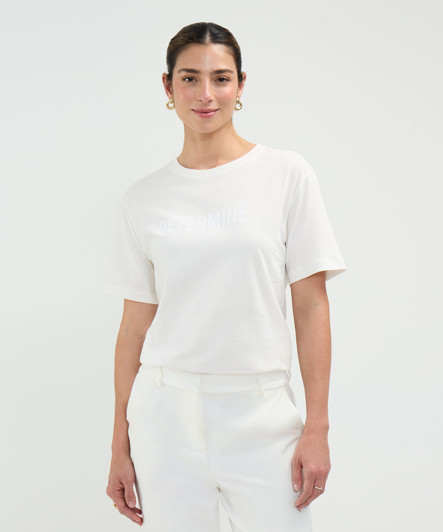 Camiseta Estampado Metalizado
