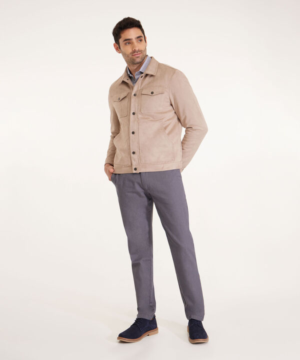 Chaqueta Trucker En Suede
