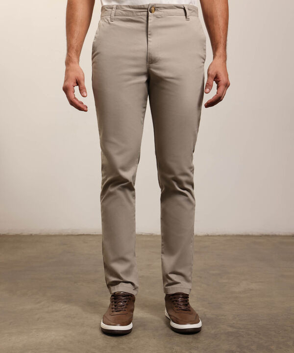 Pantal&oacute;n Cl&aacute;sico Para Hombre De Corte Recto image number null