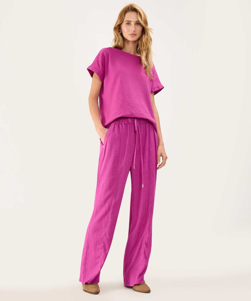 Blusa en Efecto Lino