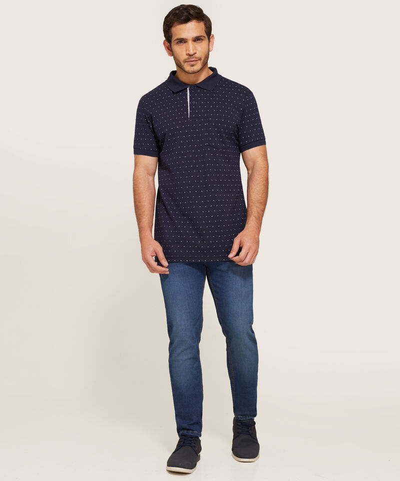 Polo Corte Slim Fit Blanco
