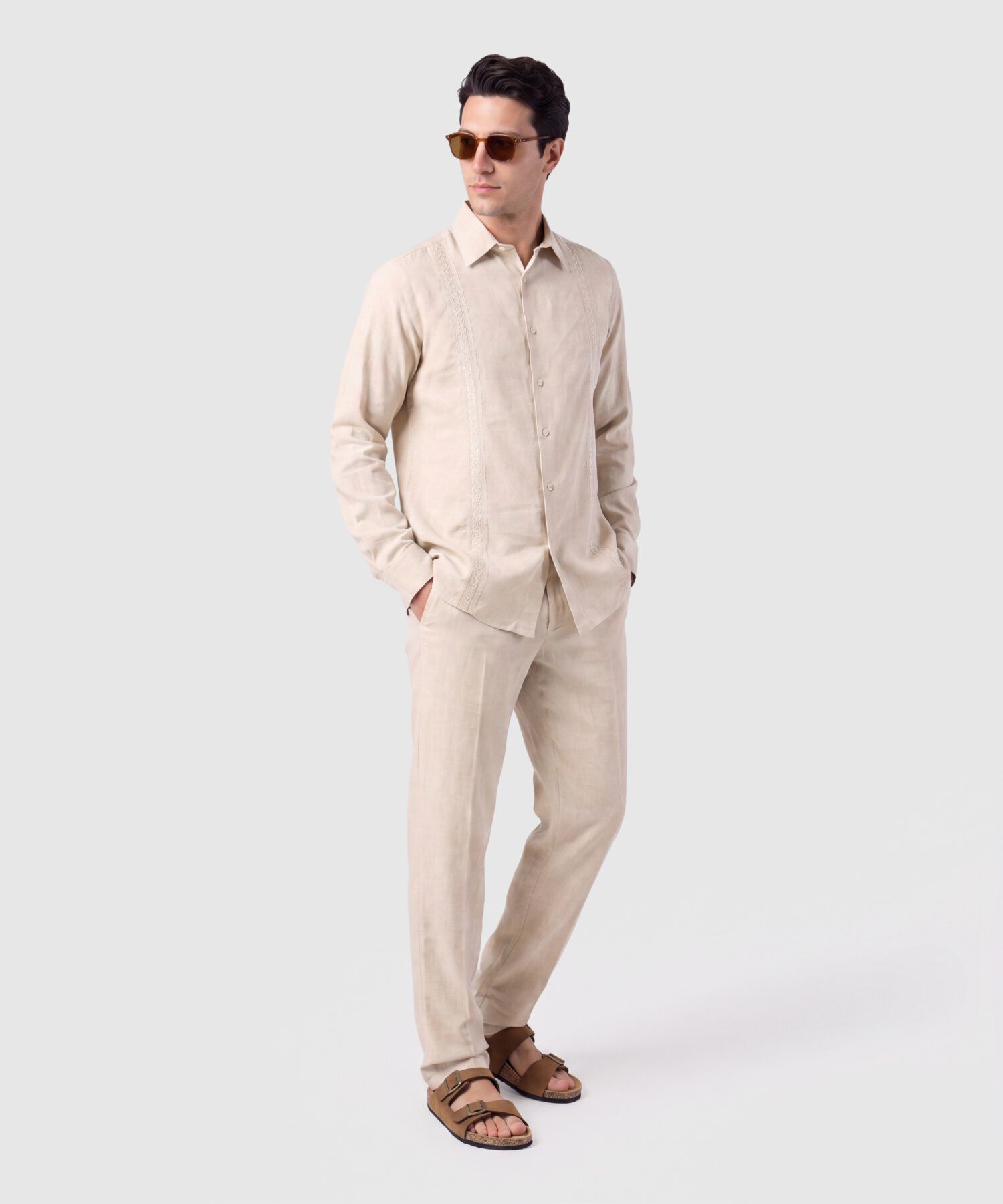 Pantal&oacute;n Largo Casual Para Hombre