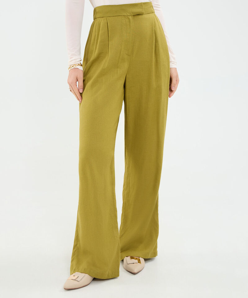Pantalón en Efecto Lino