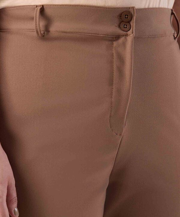 Pantal&oacute;n Clasico Unicolor para Mujer Curvy