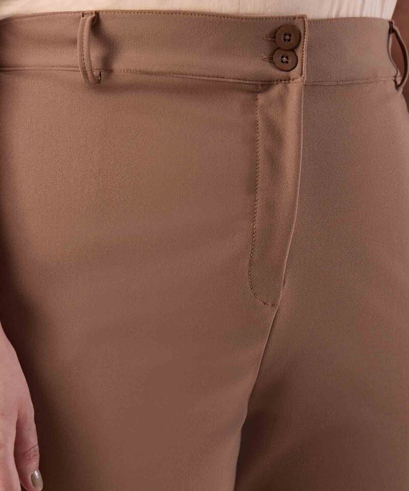 Pantal&oacute;n Clasico Unicolor para Mujer Curvy