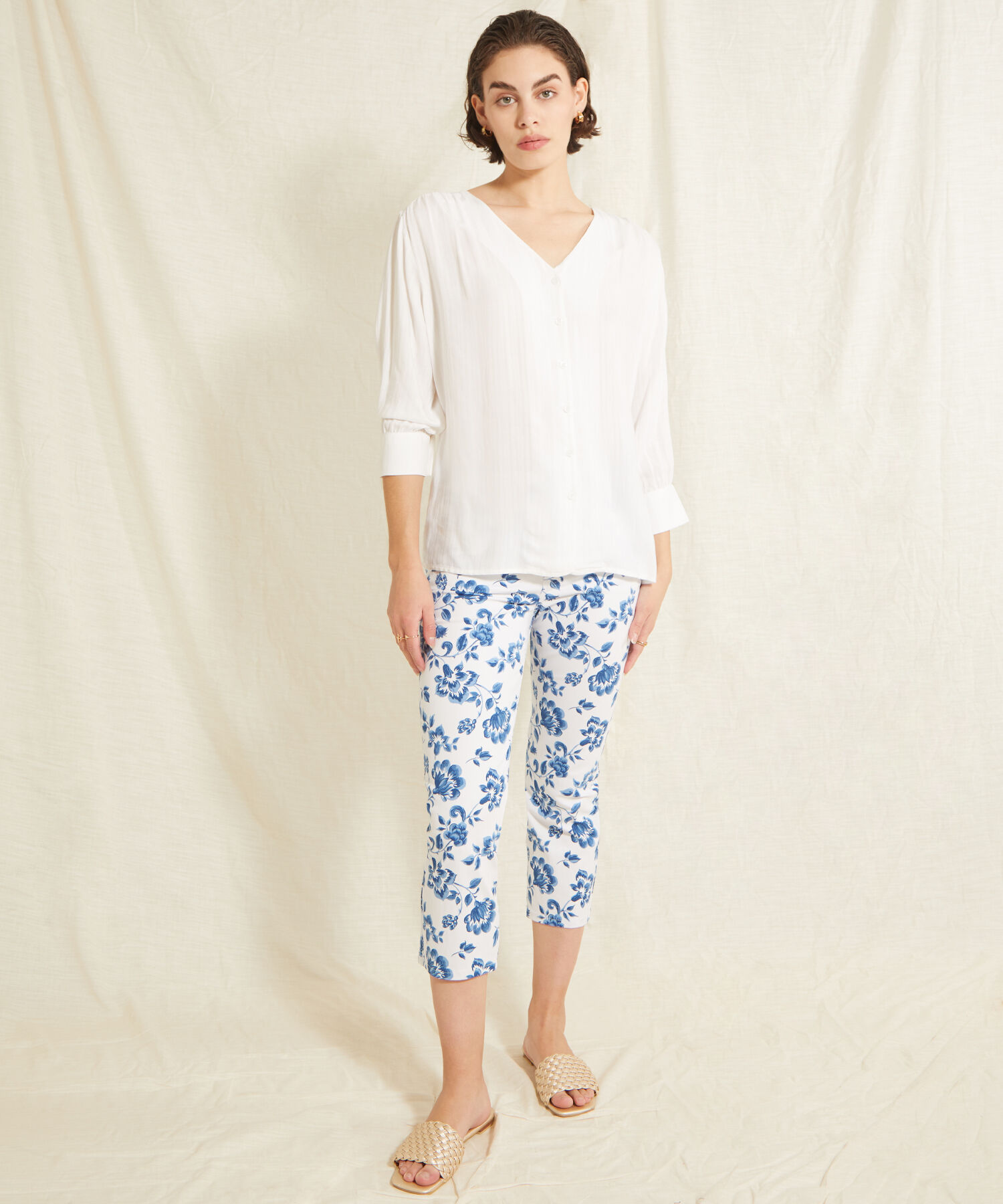 Pantalón Capri Cinco Bolsillos Estampado