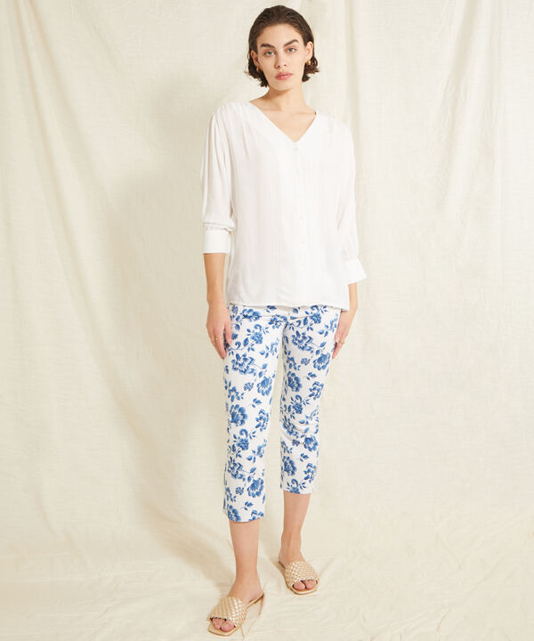 Pantalón Capri Cinco Bolsillos Estampado image number null