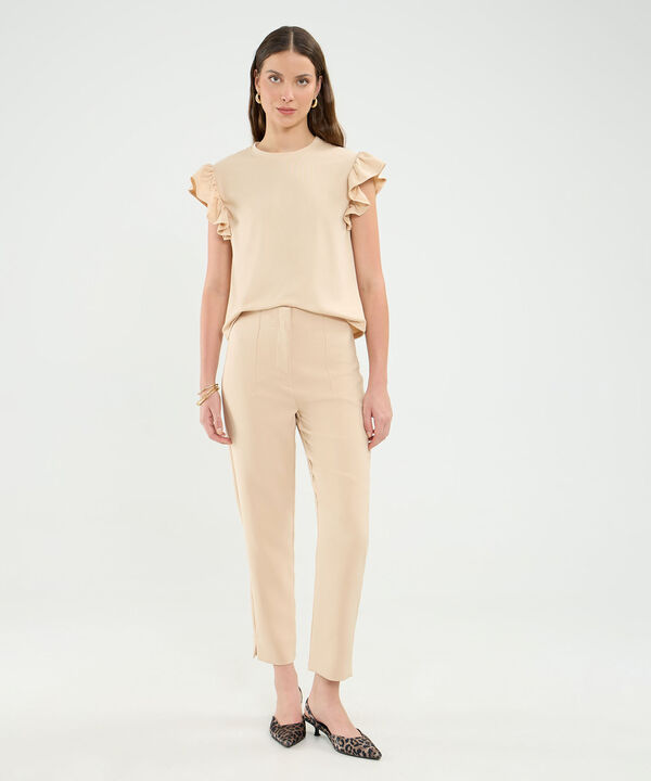 Pantalon Tiro Alto Para Mujer image number null