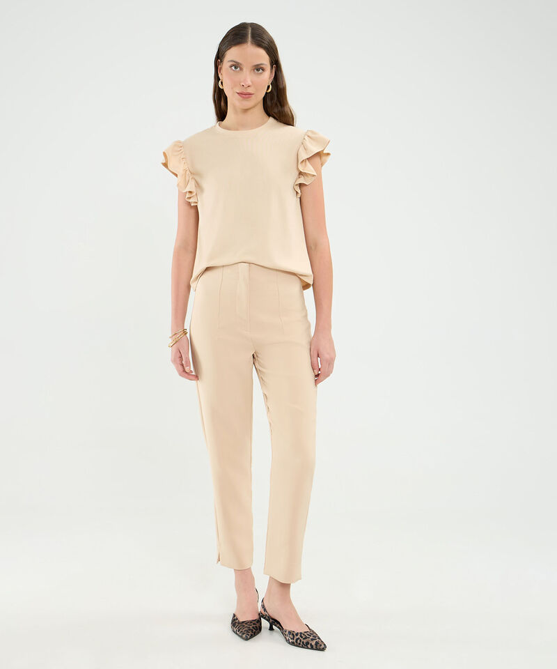 Pantalon Tiro Alto Para Mujer