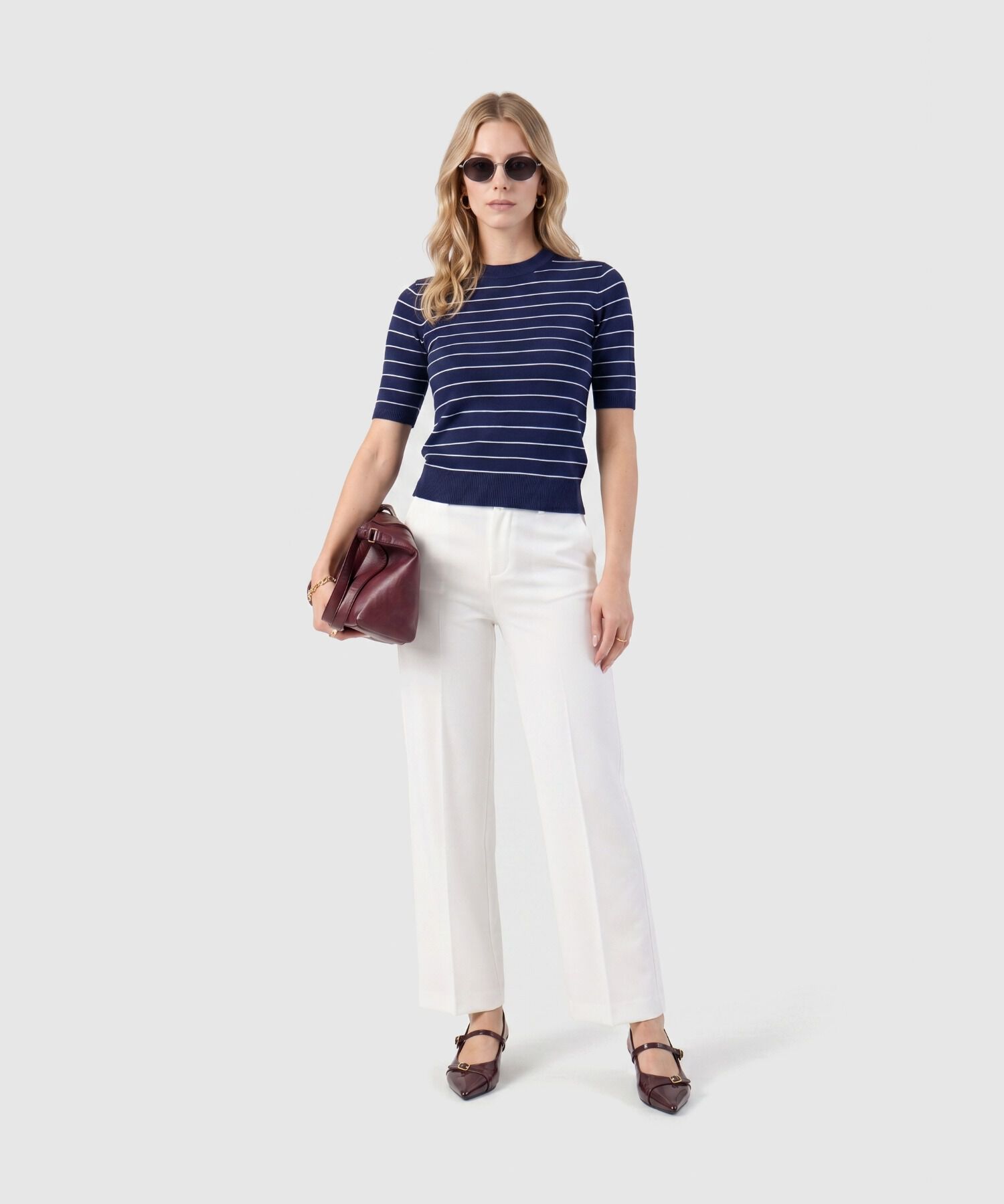 Pantal&oacute;n De Bota Recta Para Mujer
