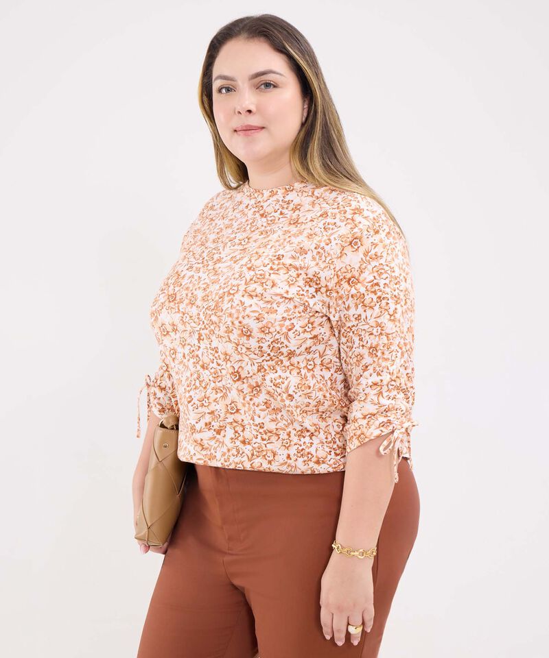 Camiseta Manga ¾ Estampada