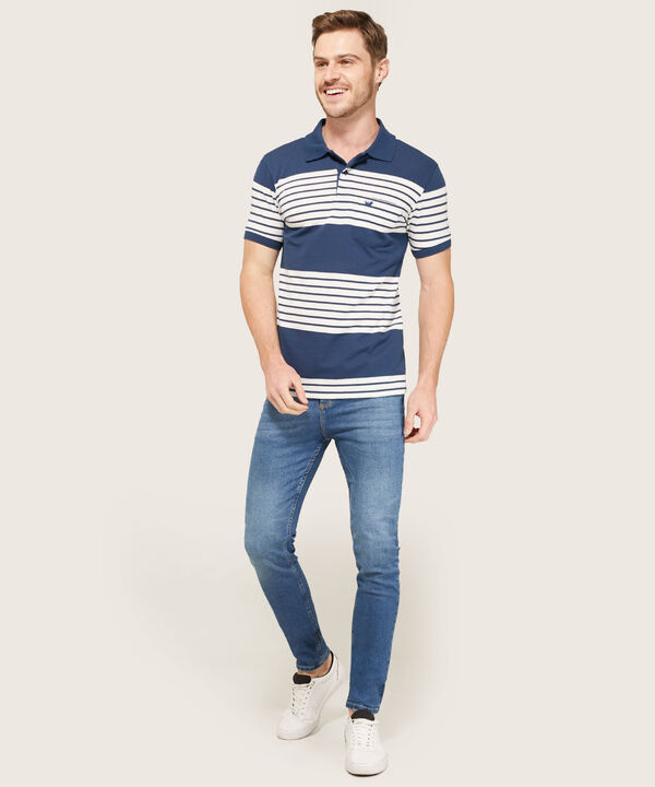 Polo Cuello Y Puños Tejidos