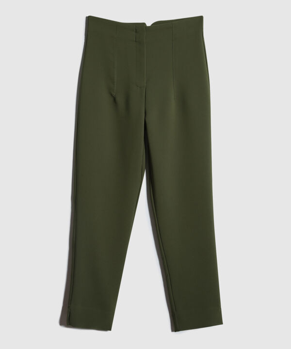 Pantalon Tiro Alto Unicolor