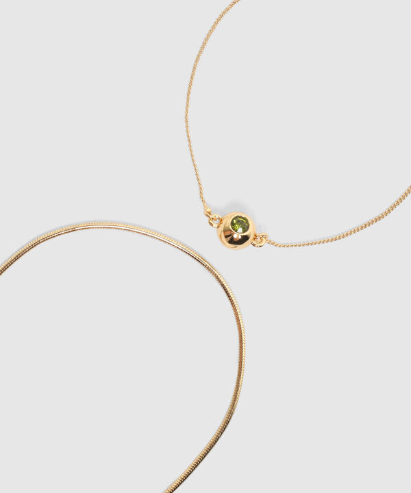 Set Pulseras x2 con Piedra para Mujer