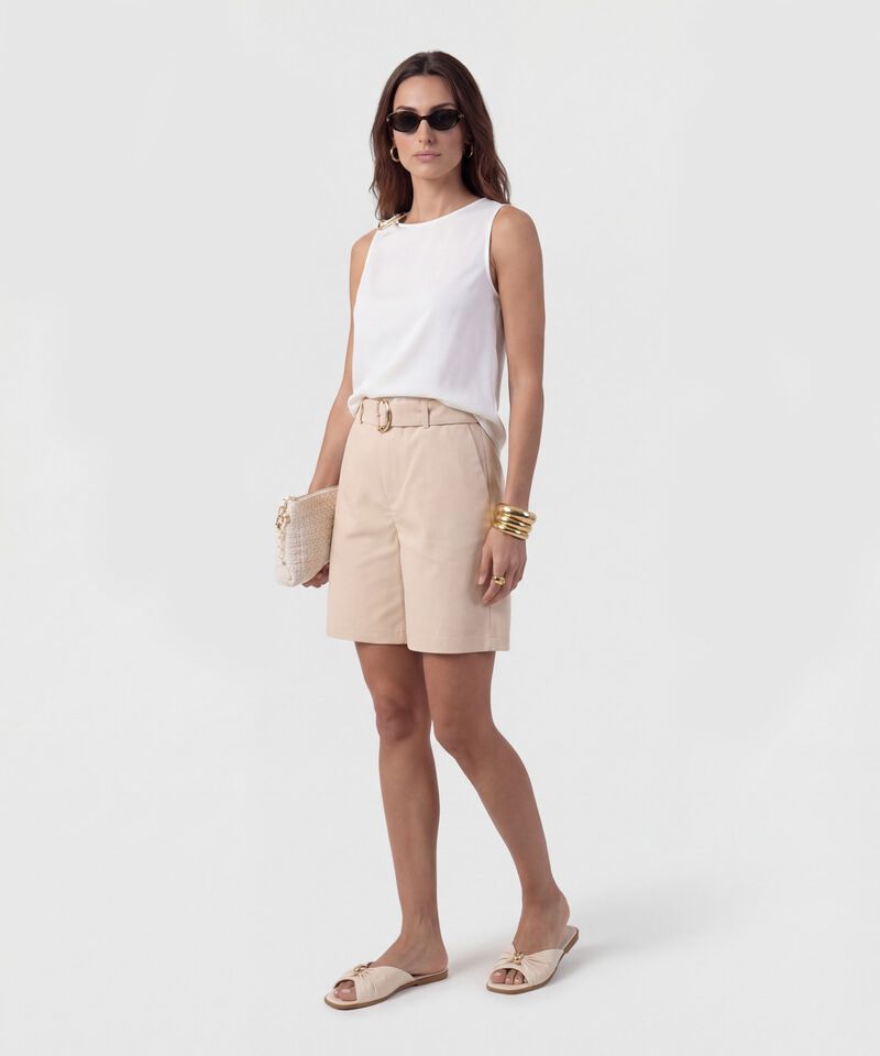 Blusa Sisa Con Detalle Met&aacute;lico Para Mujer