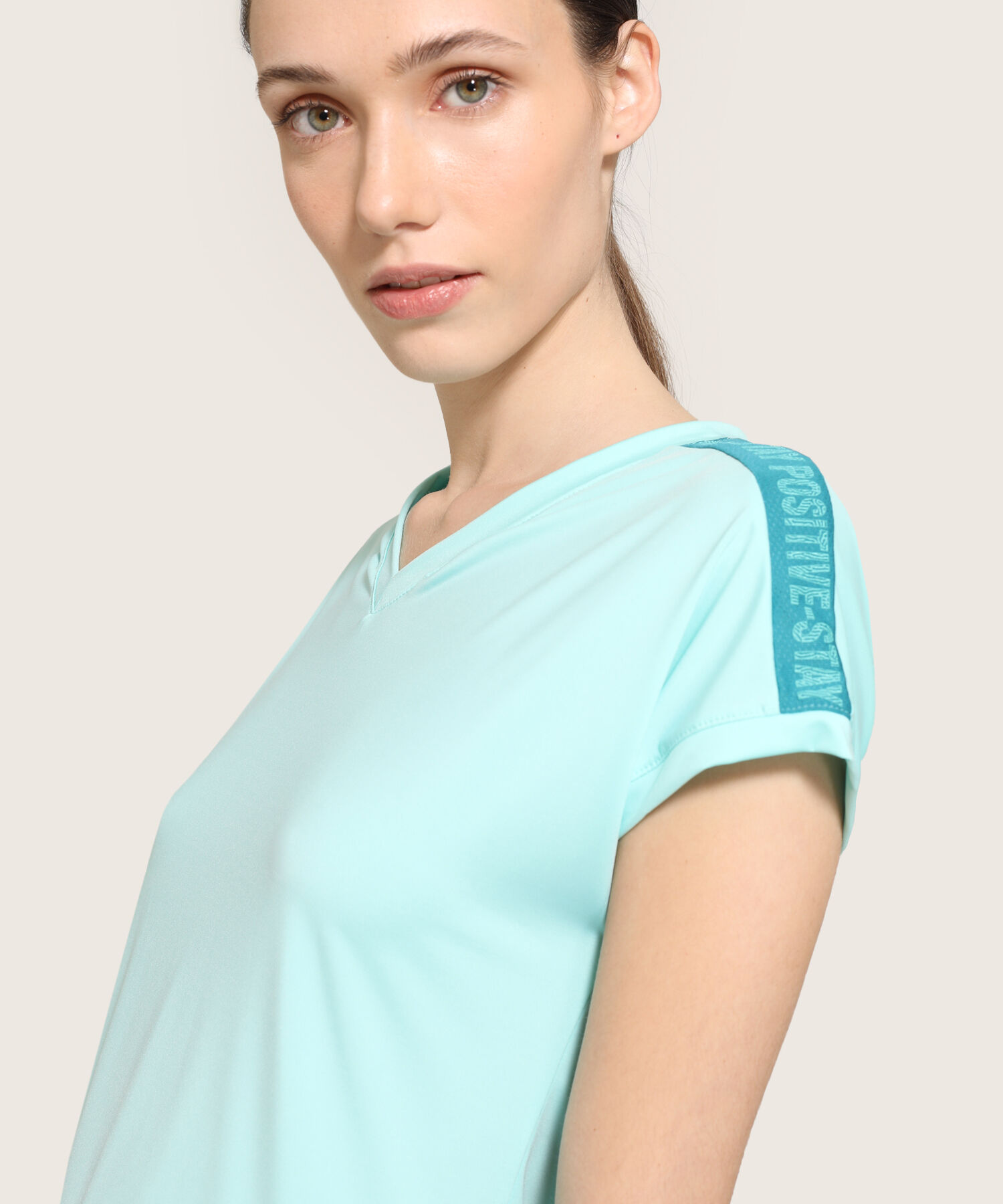 Camiseta Para Mujer, Cuello En V