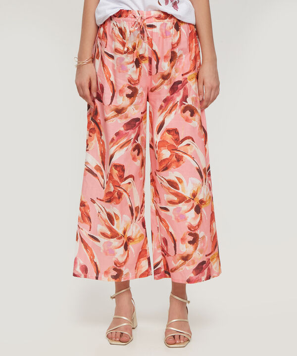 Pantalón Estampado Con Elástico Interno En Pretina image number null