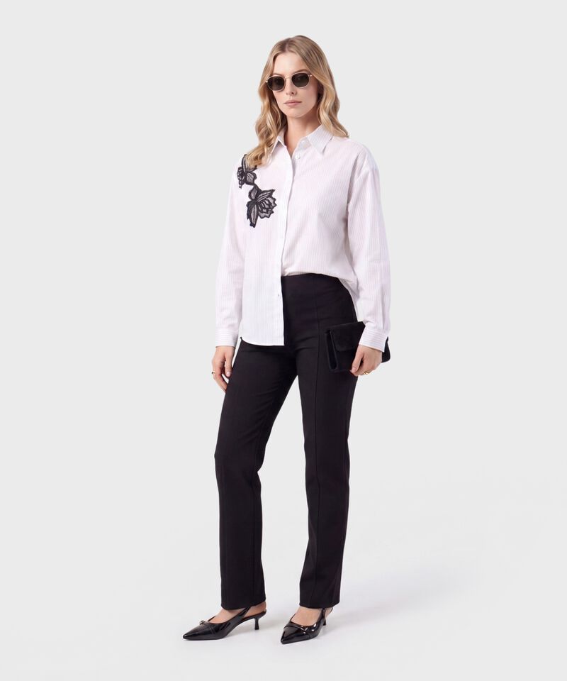 Leggings De Corte Recto Para Mujer