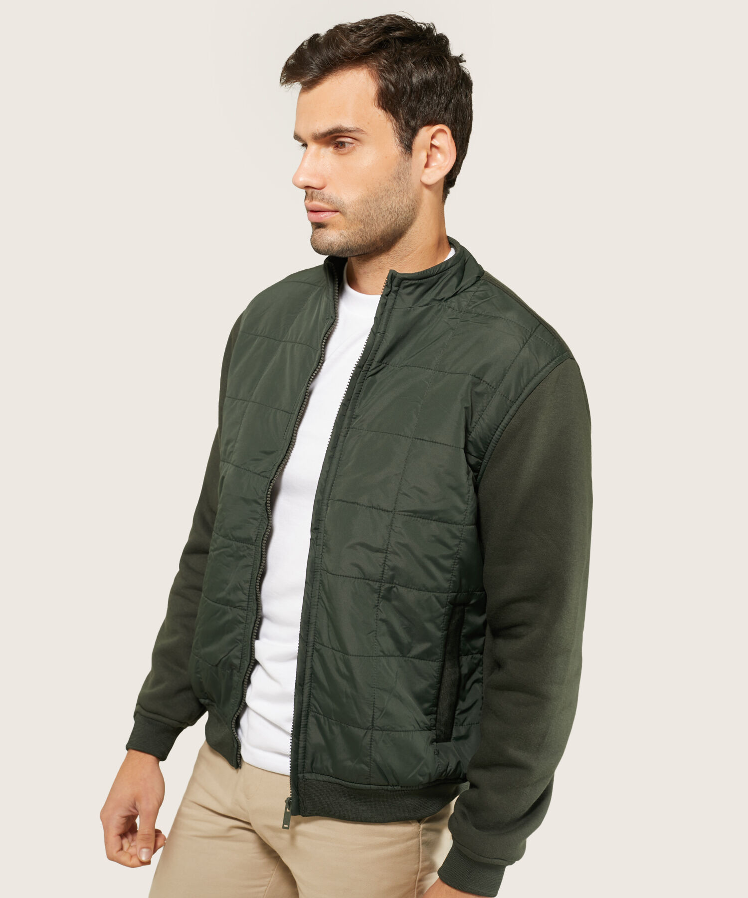 Chaqueta Acolchada De Punto