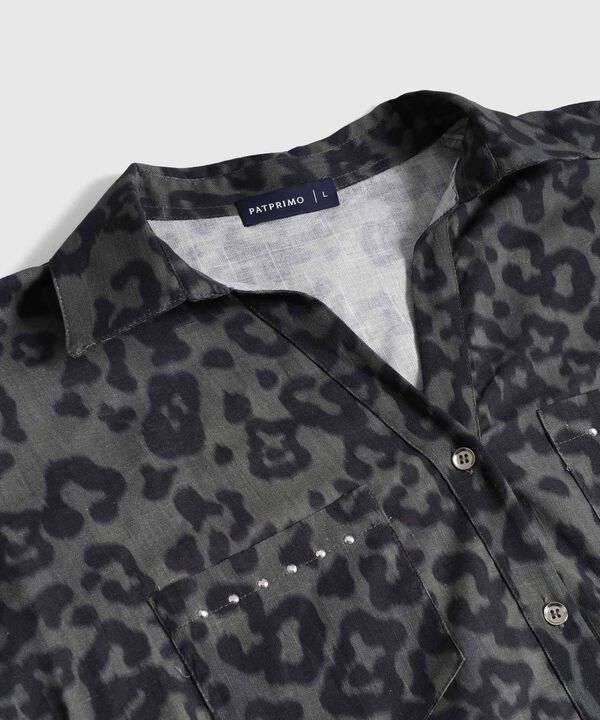 Blusa con Detalles Brillantes para Mujer image number null