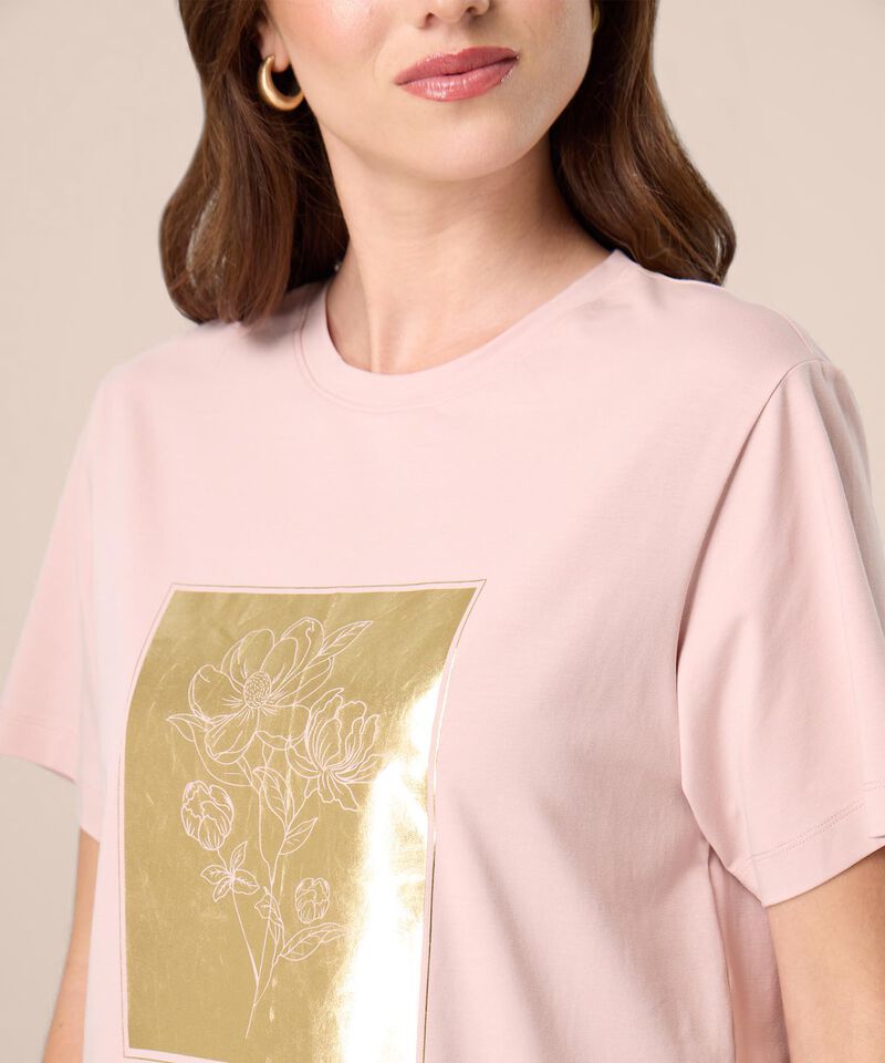 Camiseta De Cuello Redondo Para Mujer