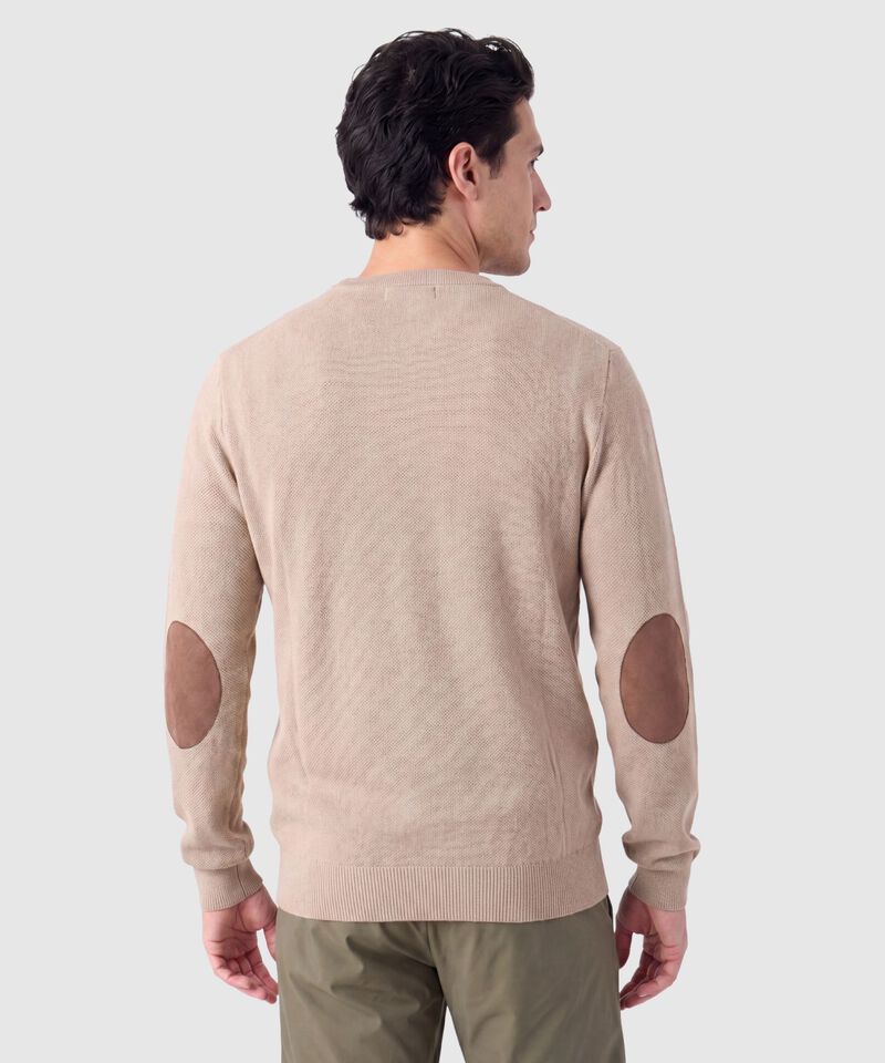 Saco Tejido de Cuello Redondo Para Hombre