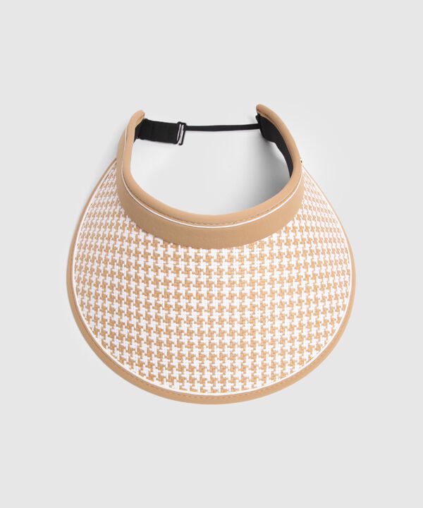 Visera Ala Ancha Pata De Gallo Estampado Mujer image number null