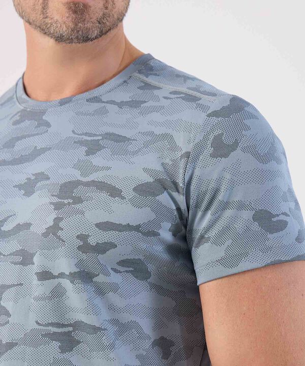 Camiseta Manga Corta Unicolor Texturizada image number null