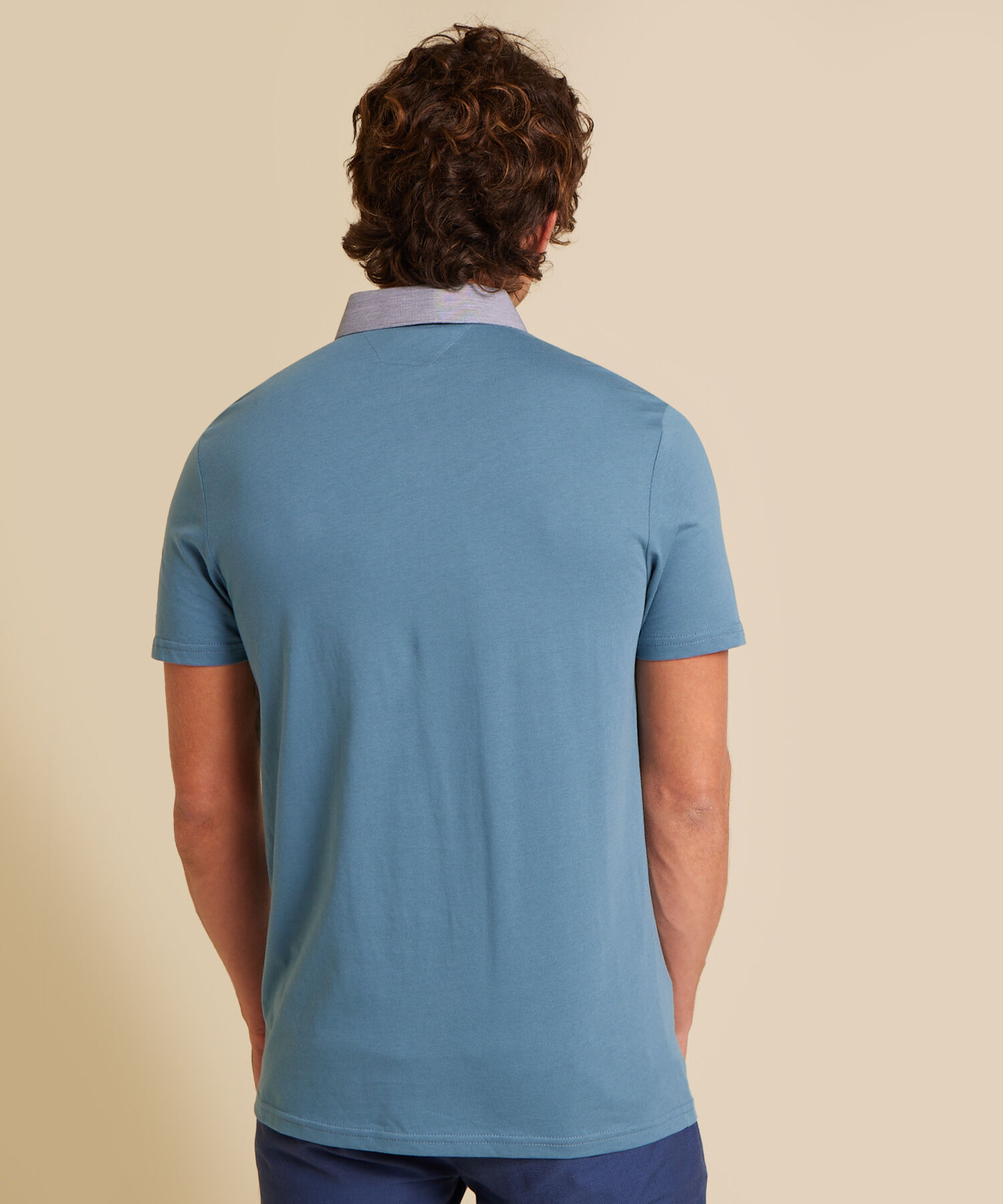 Polo Cuello Maquina Button Down, Slim Fit