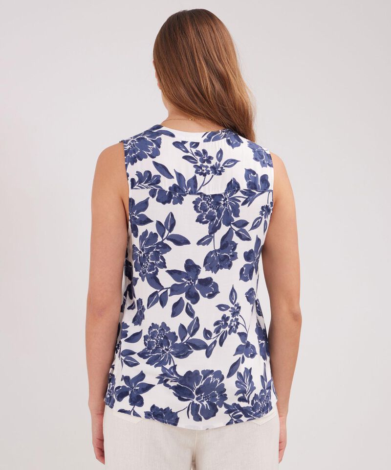 Blusa Manga Sisa Cuello Neru Estampada