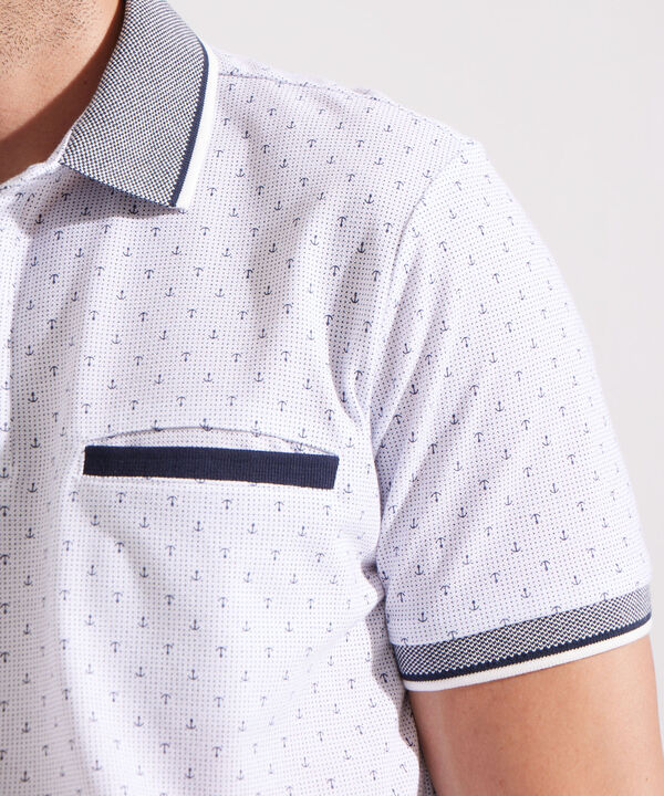 Polo Manga Corta Estampada