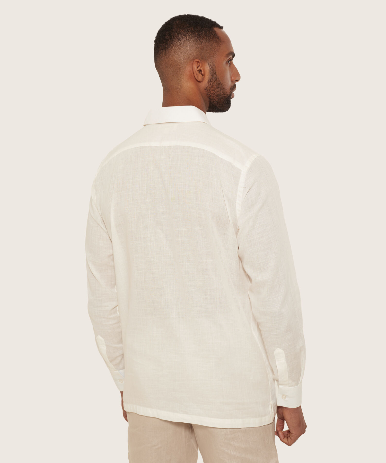 Guayabera de Manga Larga para Hombre con Bordado