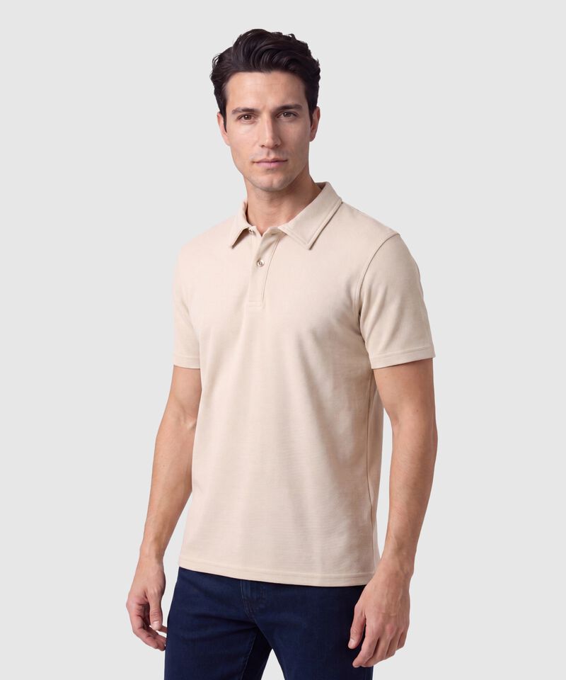 Polo Unicolor Para Hombre