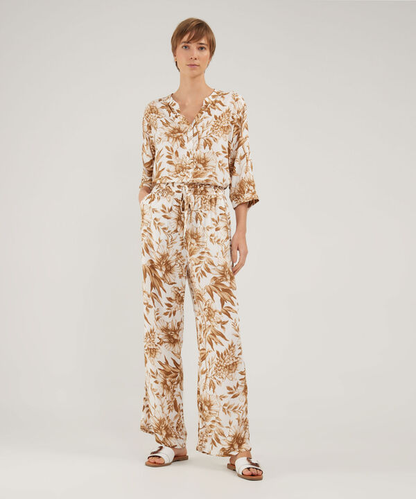 Pantalon Estampado, Bolsillos En Costados