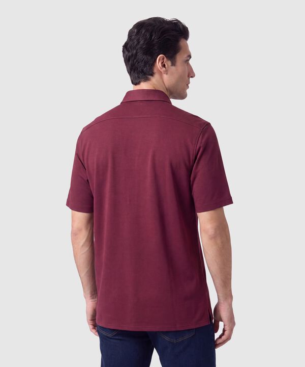 Camisa Manga Corta Unicolor Para Hombre