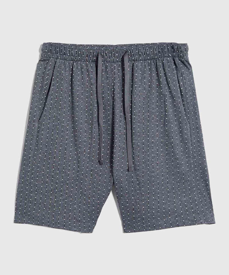 Conjunto Pijama Camisa Cuello V Y Pataloneta Estampada Para Hombre