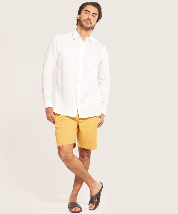 Camisa Guayabera Manga Larga Cuello Camisero