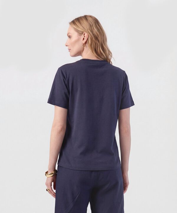 Camiseta Cuello Redondo Cl&aacute;sica Para Mujer