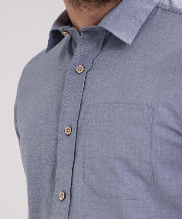 Camisa Manga Corta Tela Binada image number null