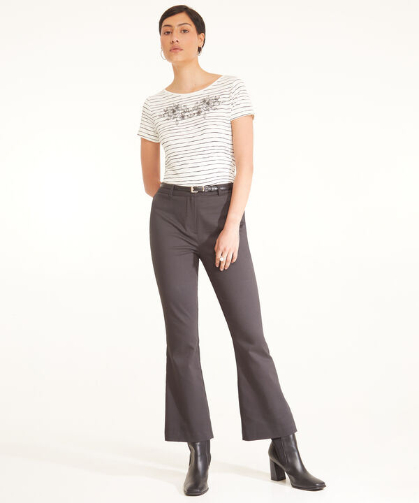 Pantalón Flare Unicolor