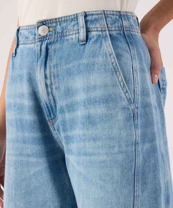 Jean wide leg con desgastes  image number null