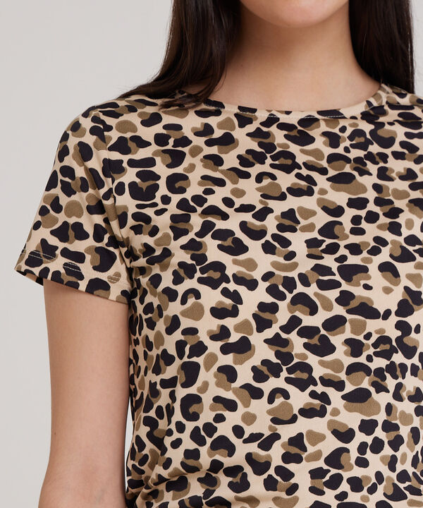 Camiseta Manga Corta con Estampado
