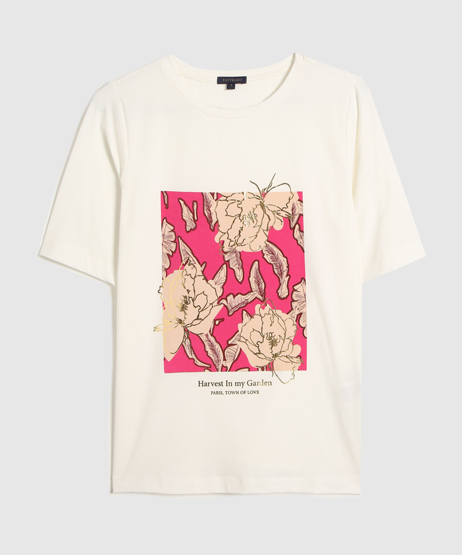 Camiseta Unicolor Con Screen Localizado