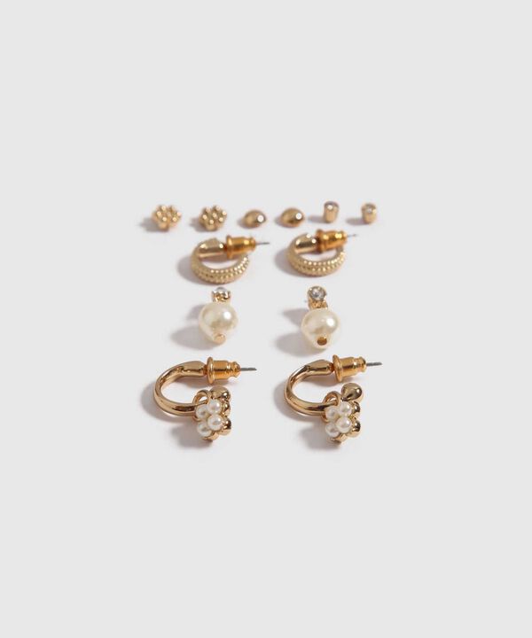 Set x 6 Aretes con Perlas image number null