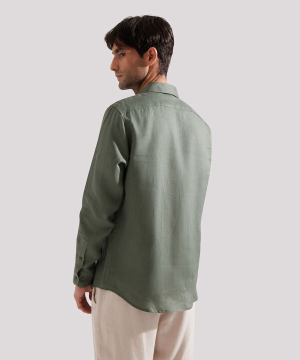 Camisa Manga Larga en Lino
