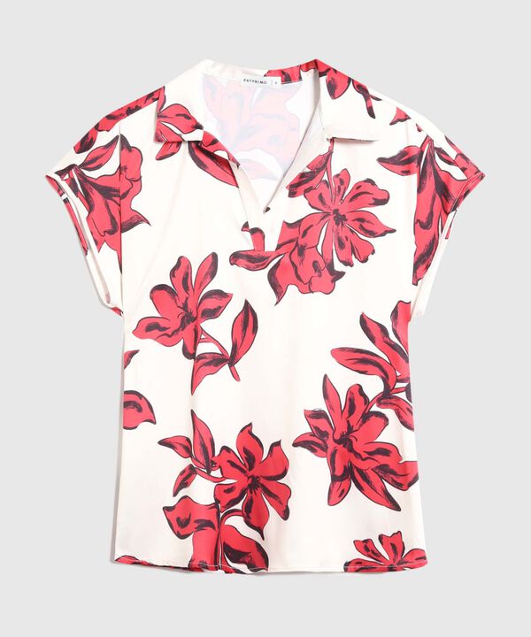 Blusa Manga Corta Estampada  image number null